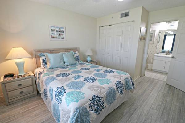 bedroom at value vacation rental at ocean village club in st augustine florida