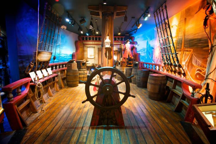An exhibit in the St. Augustine Pirate and Treasure Museum
