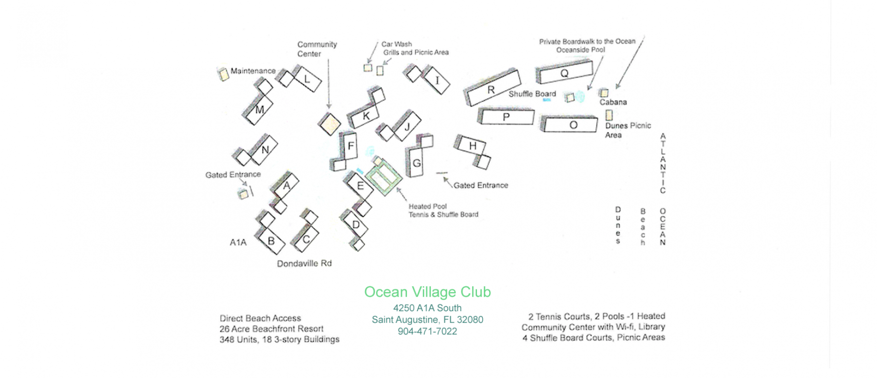 Ocean Village Club Map